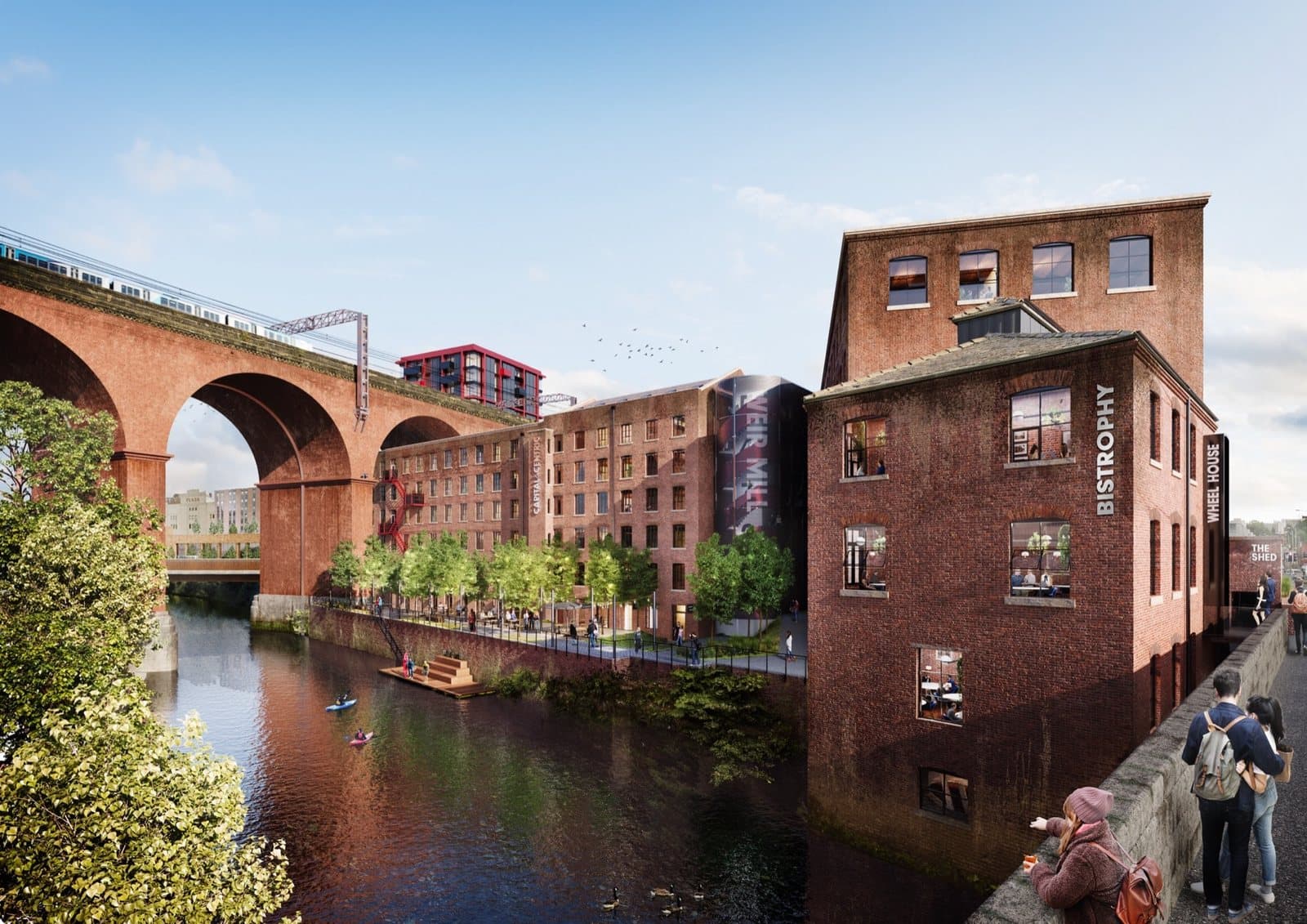 Weir Mill, Stockport — exterior